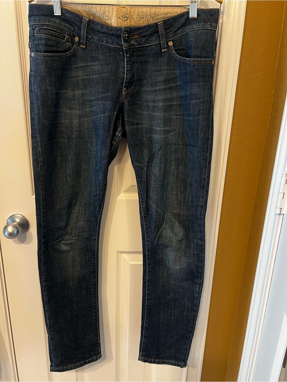 GANT Rugger Men’s W32 Dark Wash Slim Straight Stretch Jeans
